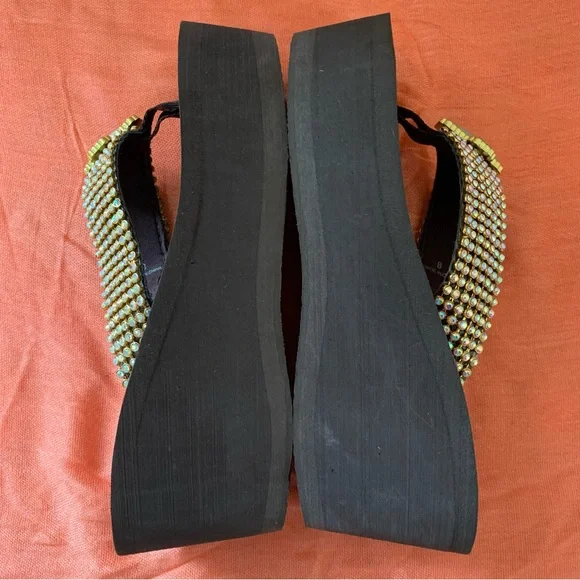 Justin Ladies Platform Flip Flop Sandals - Picture 8 of 14